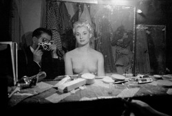 tamburina:  Frank Horvat, Self-portrait with stripper, Le Sphynx, Paris, 1956