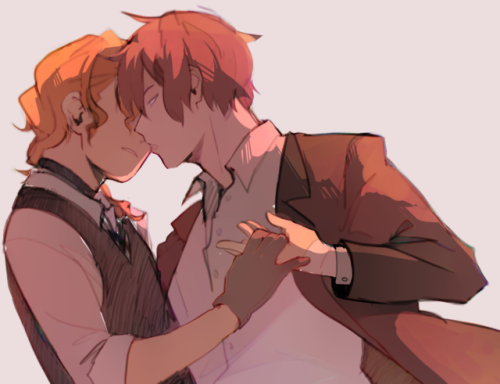 BSD s3 is airing so it’s soukoku time,,,im still figuring out how to draw them so bare with me ;;