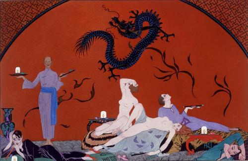 At the House of Pasotz by Georges Barbier (1921)