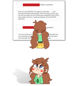 creatorslilhelper: It’s never cool to harass a creator with hurtful words,  insult ≠  criticize, the only “Truth” here is how immature and rude the person who sending those asks was.  And @chocorry-ding​, you are an awesome artist! Don’t