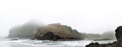 Whiteout at Te Henga. Auckland, NZ.