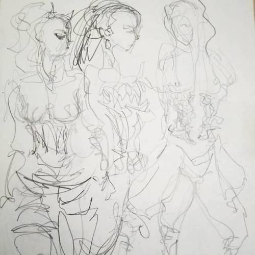 Some things you could see at the Seattle Erotic Art Festival: Corsets.  Last year, I sketched these 