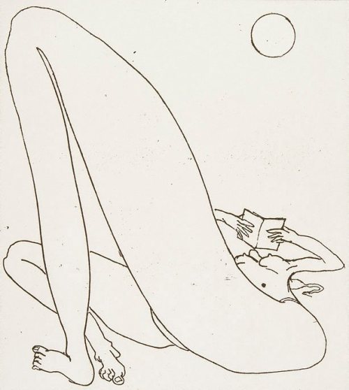 igormag:Brett Whiteley (1939-1992), A day at Bondi, 1984.etching, black ink on white wove paper