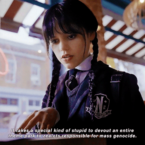 belsmultifandommess:  #wednesday addams saying it as it isNetflix’s  Wednesday (2022)Dir. Tim Burton