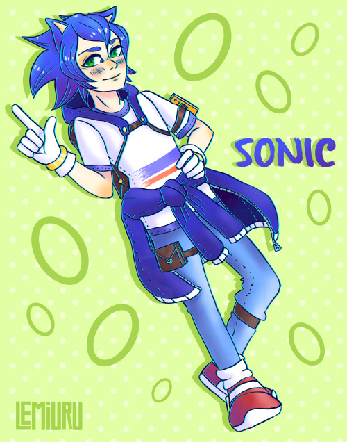 Human Sonic the Hedgehog! 