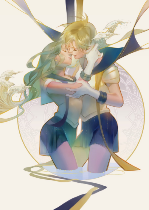 Hello all.This is the hi-res psd & png file of Haruka & Michiru.The psd file is layered.Due 