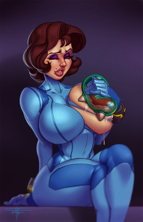 krash-zone:  taboolicious:  Vanessa, cosplaying Samus Raffle winner: Otakubrawler thanks for requesting this! :D also, I find this oddly cute XD  Oh DEM TIDDIES!!! >.< 