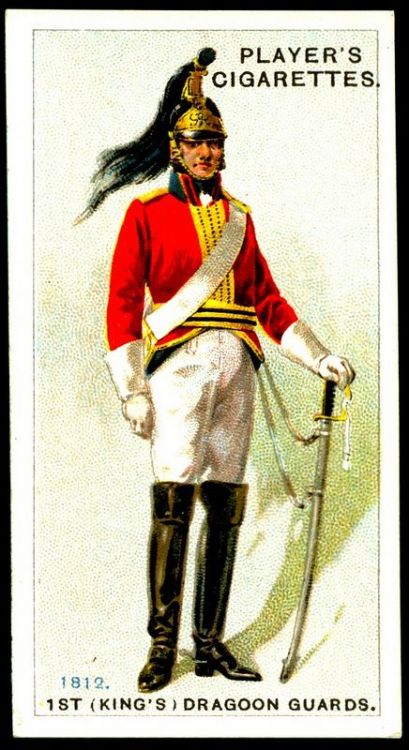 Player’s Cigarettes, Soldats Anglais: Fusiliers Royaux, Dragons de la Garde du Roi, Officier du Rifl