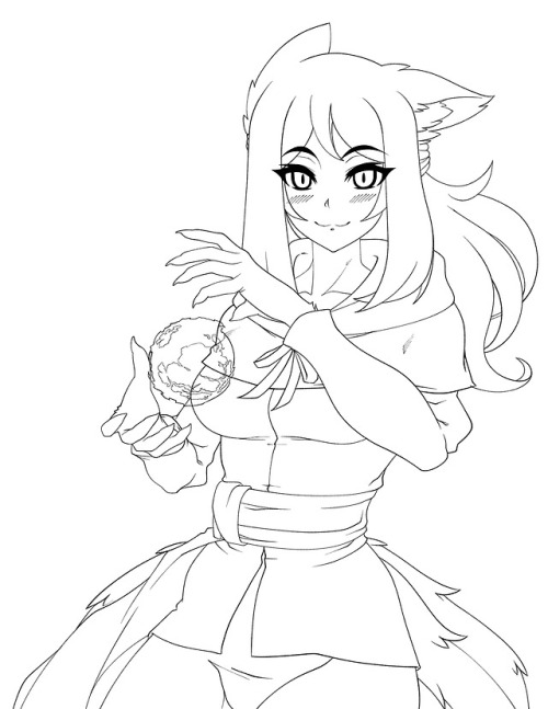 reddgeist: Remember to rub cat girls behind the ears, they love that. Another request down, this cha