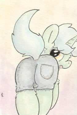 slightlyshade:  Lyra shows off her shorts! No staring, please!  X3