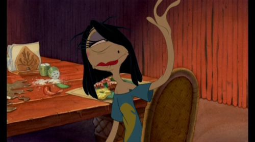 Pleakley:  All is well! Please go about your business! I’m okay!
Nani: Uh, your head looks… swollen.
Jumba: Actually, she’s just ugly.
Pleakley: Oh, he’s joking. Ugly - Look at me!