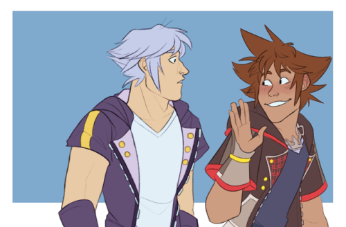 artistictea: -“I’ll see you later”Consider: Riku being so used to keeping his feelings for Sora at b