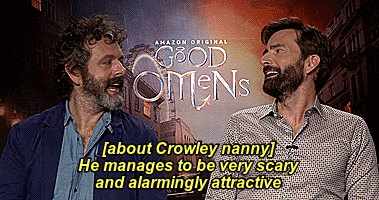 patheticmortal-wtchemicaldefects:Michael Sheen and David Tennant about Aziraphale and Crowley’s rela