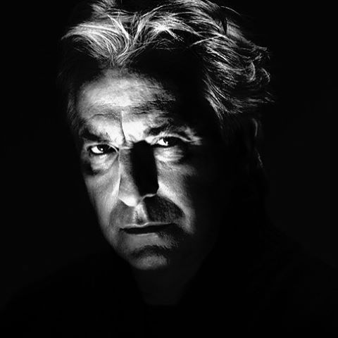 One of my favorite Alan Rickman photos, which PicsArt helped me make more ominous and just possibly 