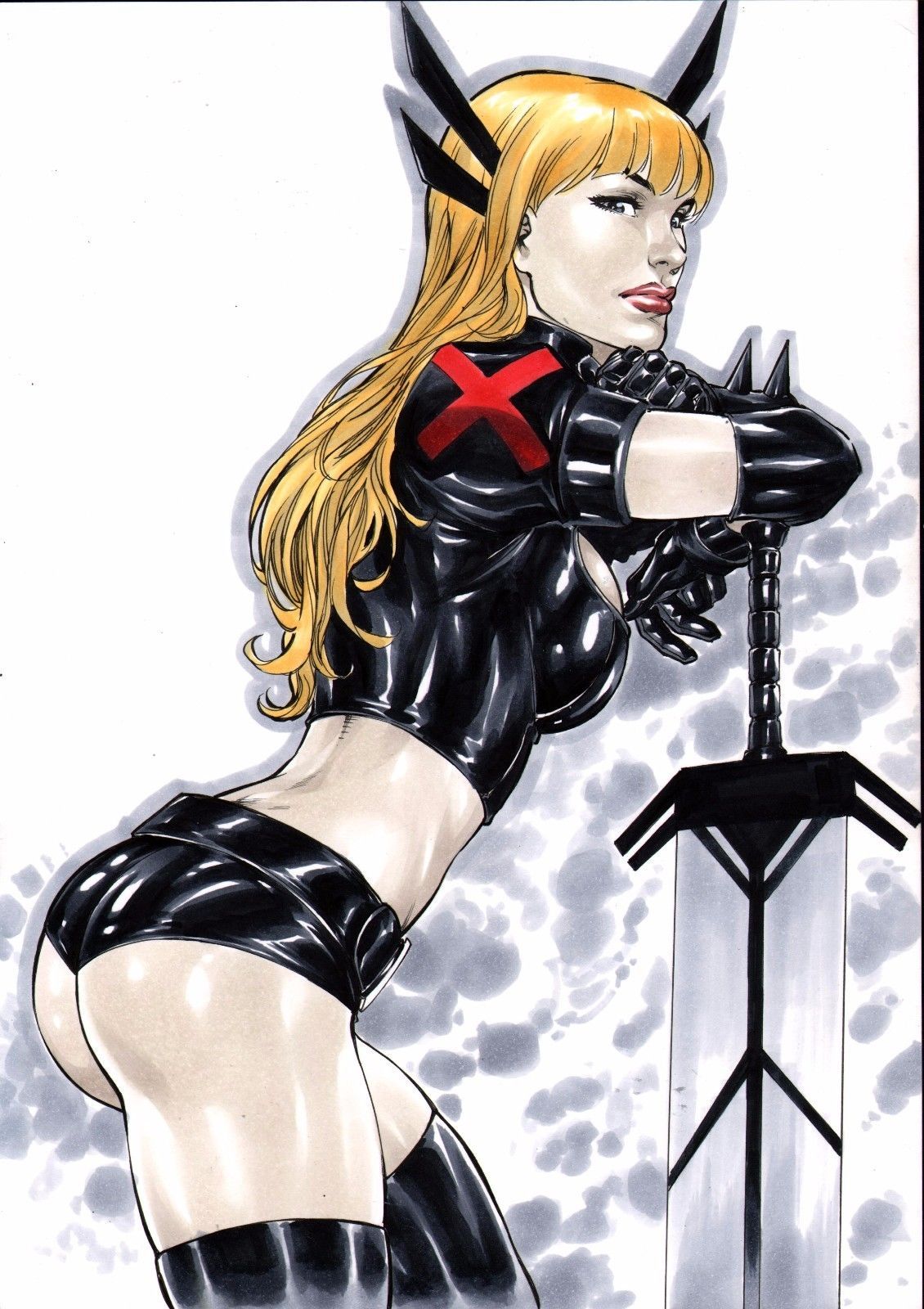 proudstar81:  Psylocke, Magik &amp; Jean Grey by Fred Benes - Ed Benes Studio
