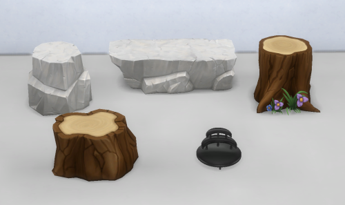 I took a series of surfaces that look good as altars from both the GP Outdoor Retreat and CC (meshes