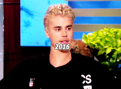 teamkyliebitch:  Justin on Ellen through the years