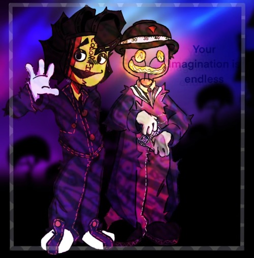 A Silly Marlon And Newton Drawing :3