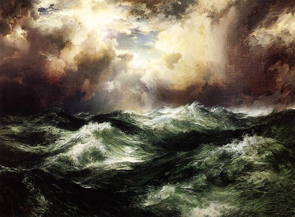 melodyandviolence:  seascapes by Thomas Moran   (February 12, 1837 – August 25,