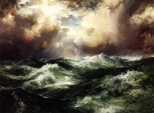 melodyandviolence: seascapes by Thomas Moran  (February 12, 1837 – August 25, 1926)