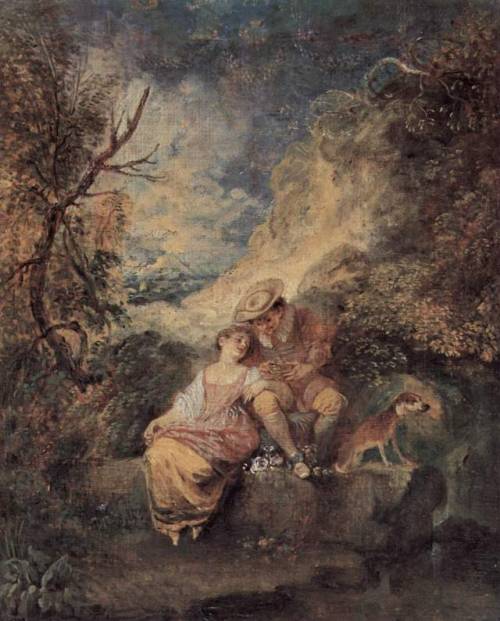 The Bird Nester, 1710, Jean-Antoine WatteauSize: 18.7x23.17 cmMedium: oil, canvas, panel