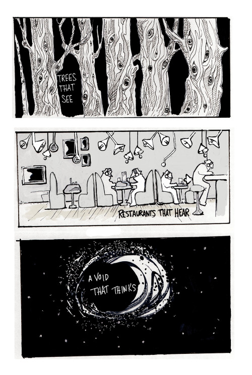 laurenftagn:(click through for full size comic)“Here is a List of Things” from Welcome to Night Vale