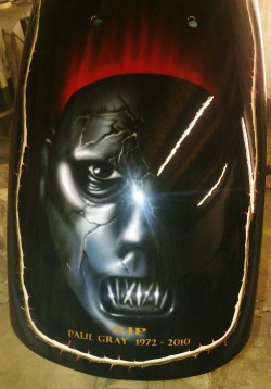 Paul Gray Art On A Motorcycle Gastank