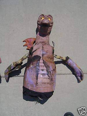 disney-universes:  The horrifying decayed remains of the Figment puppets used in the finale films of the original Journey into Imagination attraction, which were auctioned off on eBay back in 2008.