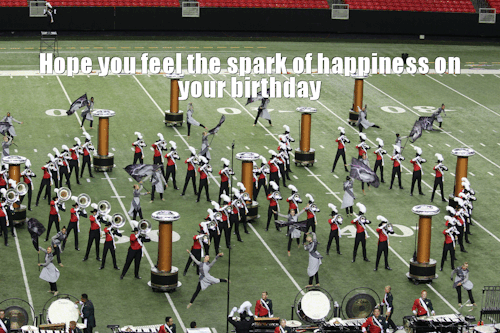 therelativelydispleasedhatter: Because today was a certain drum corps blogger’s birthday, I pu