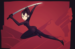 prismaticdragee: The lovely Ashi from Samurai Jack waifu~ &lt;3