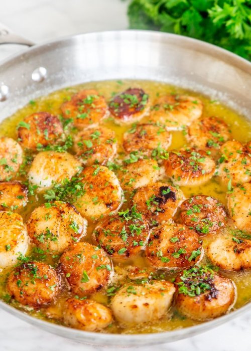 foodffs:Lemon Garlic Scallops Follow for recipes Is this how you roll?
