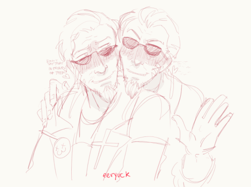 Quick Married Old Men Doodle Before Work.