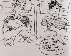 jensuisdraws:  A ten minute comic without a sketch i had to draw it kill me bokuro is my happy place based on  this text post  