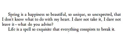 violentwavesofemotion:Emily Dickinson, from a letter to Louise and Francis Norcross c. April 1873