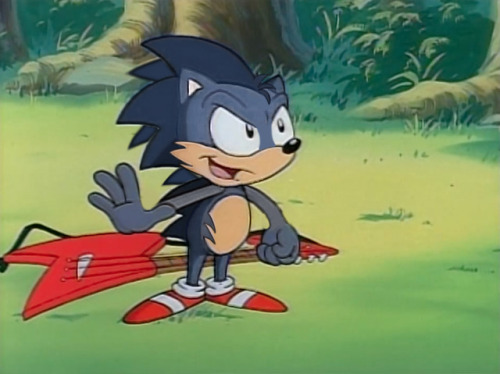 ourdustytrails:For your consideration: SatAM Sonic, but it actually looks like he works there