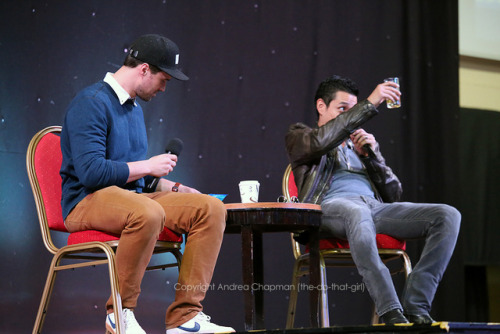 the-do-that-girl: Gabriel Luna & Brett Dalton  Q&ASunday at Starfury Ultimates 2 - Blackpool  More on my site here  Photos by Me June 2017  Please do not repost 