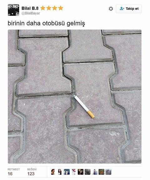 birinin daha otobüsü gelmiş