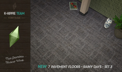 NEW RELEASE !7 PAVEMENT FLOORS - RAINY DAYS - SET 3This series is absolutely eery. Geometric forms t