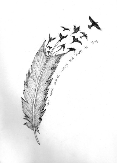 ijustwannadiesometimes:  Bird Tattoo by ~CaptainDark17 on deviantART on We Heart