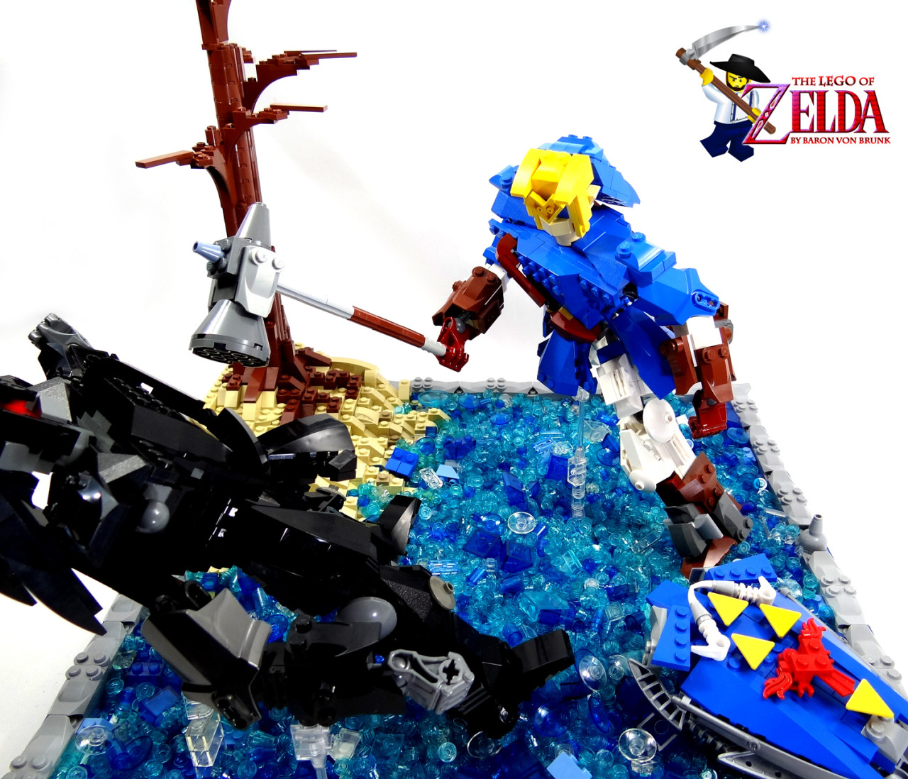 vonbrunk:  &ldquo;Dark Link Battle&rdquo; - original LEGO creation by Baron
