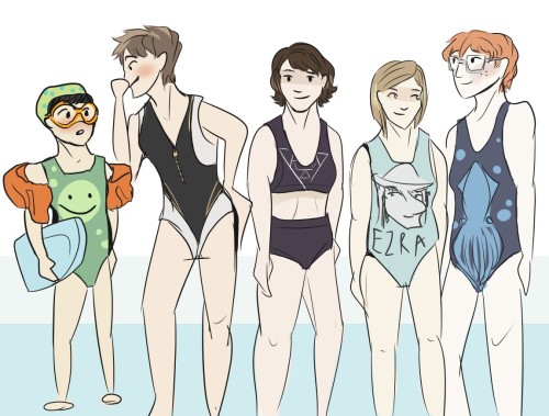 argonapricot:Swimday fun 2k16! For Alex. You’re welcome. Aaand, from left to right: @forkliftsimul