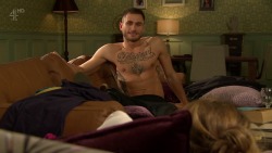 boycaps:  Charlie Clapham shirtless in “Hollyoaks”