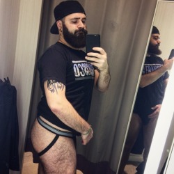 -bearded-cub: Fitting Room Selfie 🤳 😛😈🐻🍑