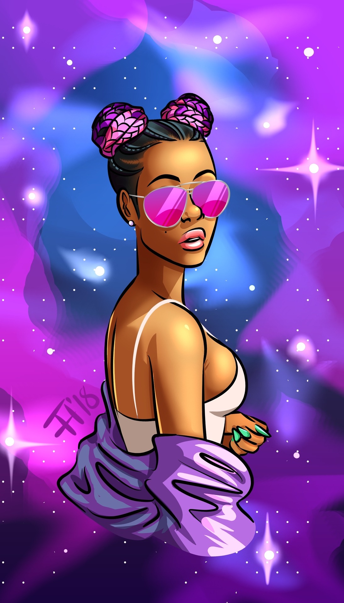 xubsdraws:  Magical Girl Blac Chyna 🔮💖💙✨Patreon | IG | Twitter 