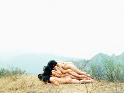 likeafieldmouse:  Zhang Huan - To Add One Meter to an Anonymous Mountain (1995) 