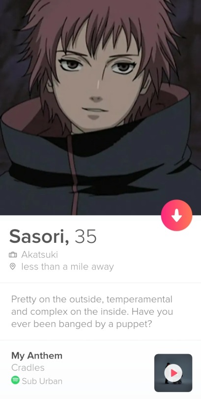 Anime Tinder profiles by NyteVisions - post - Imgur