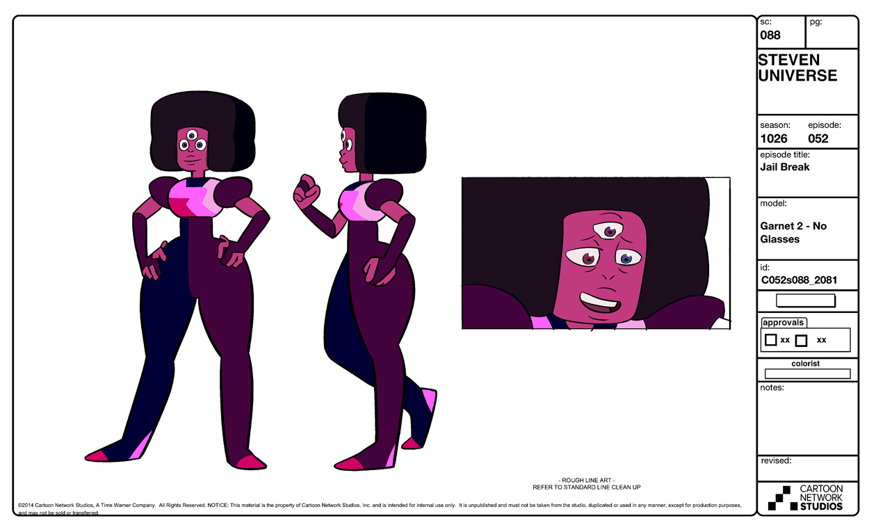 A selection of Characters, Props, and Effects from the Steven Universe episode: Jail