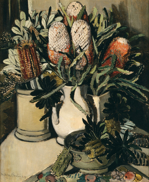 foreverfreo:   Margaret Preston, Australia 1875-1963  NSW and West Australian banksia 1929 