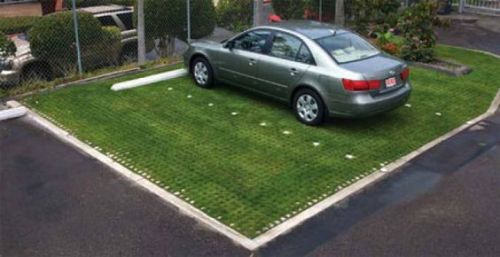 bywandandsword: punsmythee: Aesthetic: green parking lots They improve infiltration of water to the 