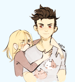 lilplilplilp:otabek: shows up to party wearing cat shirt  yurio: holds on and never lets go